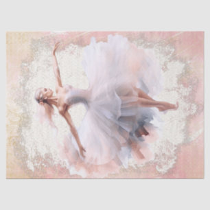 Ballerina Watercolor Decoupage Tissue Paper