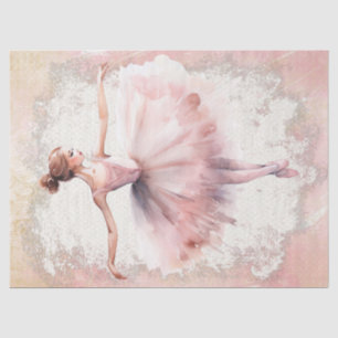 Ballerina Watercolor Decoupage Tissue Paper