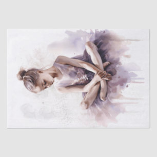Ballerina Watercolor Tissue Paper