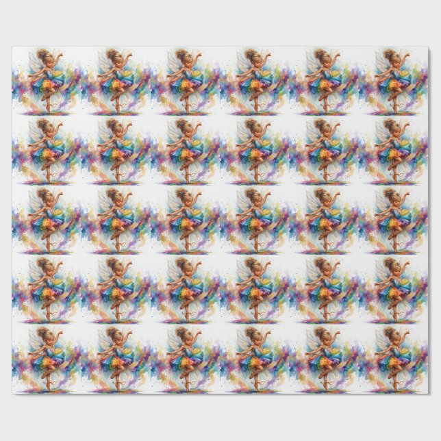 Ballerina Wrapping Paper (Flat)