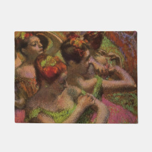 Ballerinas Adjusting Their Dresses (Edgar Degas) Doormat