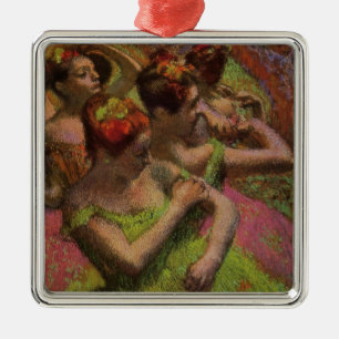 Ballerinas Adjusting Their Dresses (Edgar Degas) Metal Ornament