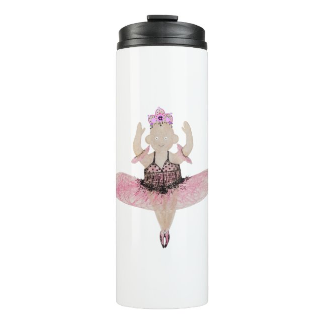 Ballerinas are cute thermal tumbler (Front)