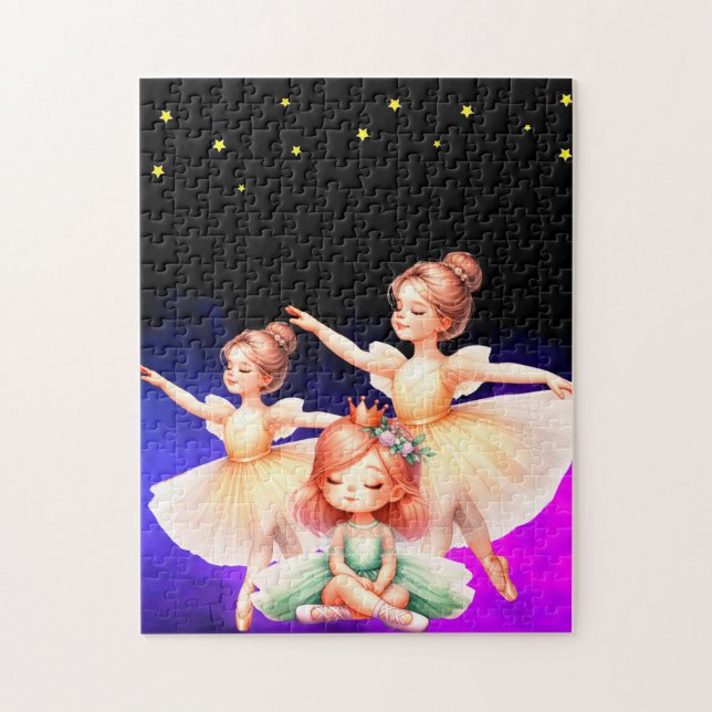  Ballerina's Dance behind the princess Jigsaw Puzzle (Vertical)