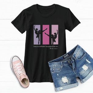 Ballerinas Dancing on Pink Rectangles T-Shirt