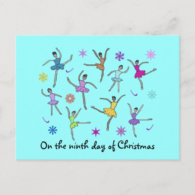 Ballerinas Dancing Postcards (Front)