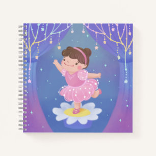Ballerina's Dream Fantasy Illustration Notebook