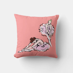Ballerinas Throw Pillow