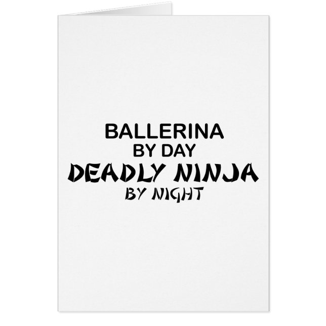 Ballerine Ninja mortel par nuit (Devant)
