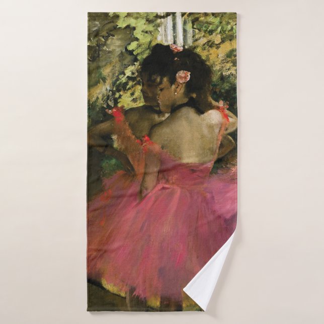 Ballerines dans le rose par Edgar Degas (Serviette de bain)