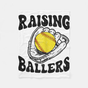 Ballers Softball Mom Baseball Mom Mothers Day Gift Fleece Blanket
