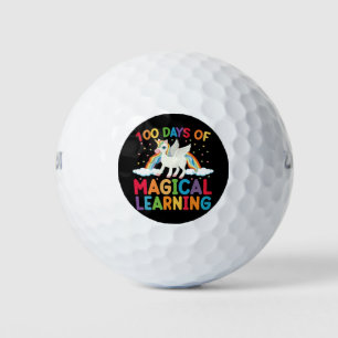 Balles De Golf 100 jours d'école magique d'apprentissage Licorne 