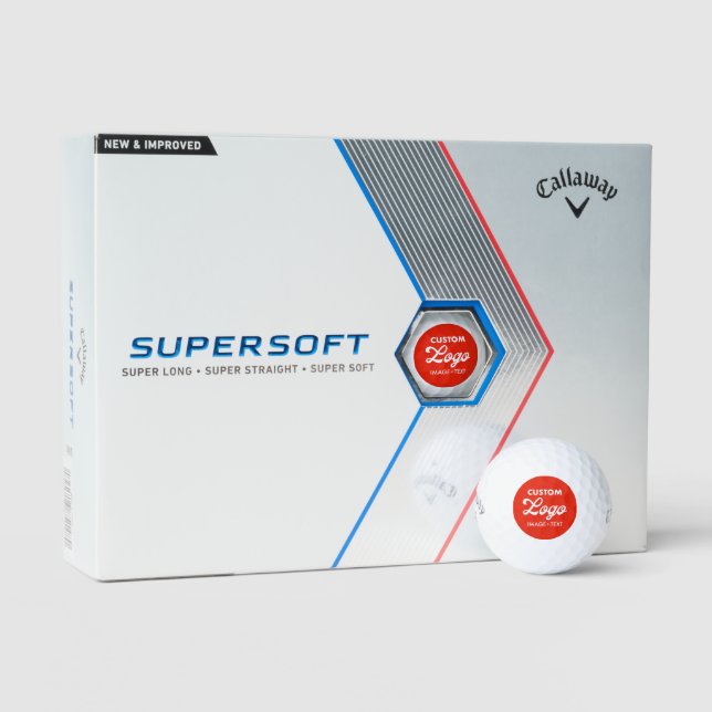 Balles De Golf 12 Logo Personnalisé Photo Callaway Supersoft Golf (Conditionnement)