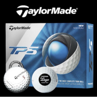 Balles De Golf 12 x TaylorMade TP5 Custom Logo Golf Balls