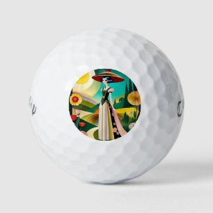 Balles De Golf 1920. Haute couture Mode vintage