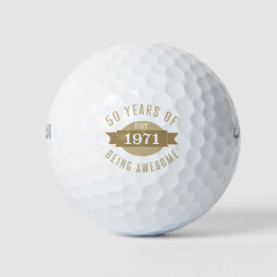 Balles De Golf 1971 Funny 50e anniversaire Awesome