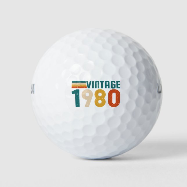 Balles De Golf 1980 vintage (Devant)