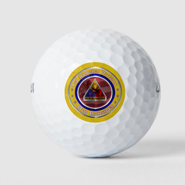 Balles De Golf 1re division blindée " Vieux côtés " (Devant)