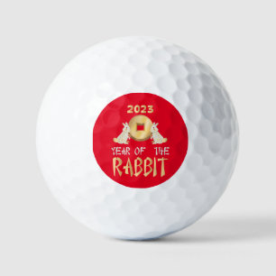Balles De Golf 2023 Année Du Nouvel An Chinois Du Lapin