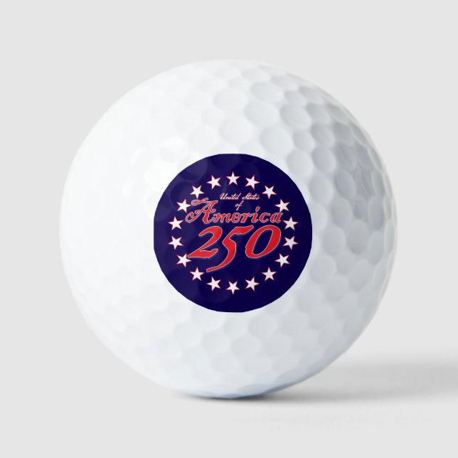 Balles De Golf 250e anniversaire de l'Amérique (Recto)