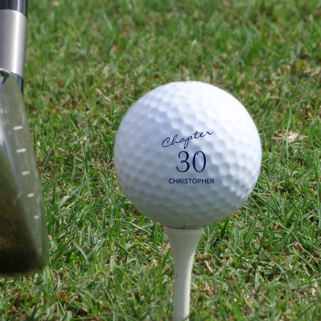 Balles De Golf 30e anniversaire Créez votre propre (Créateur téléchargé)