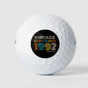Balles De Golf 30th Birthday Vintage Septembre 1992 Limited Edtn.