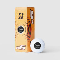 3 x Logo Personnalisé Photo Bridgstone e6 Golf Bal