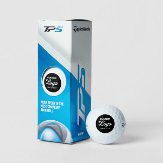Balles De Golf 3 x Logo Personnalisé Photo TaylorMade TP5 Golf Ba