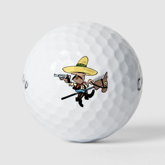 Balles De Golf 3x Conception "Bandit" de l'arbitre de renvoi (Devant)