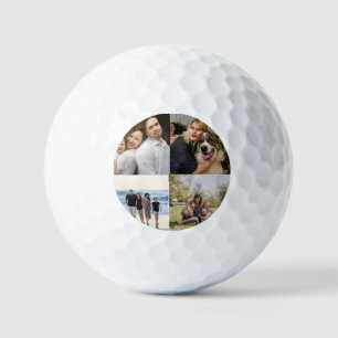 Balles De Golf 4 Collage de photos de famille personnalisé