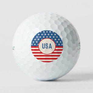 Balles De Golf 4 juillet Patriotic Golf Ball Rouge Blanc Bleu