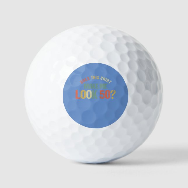 Balles De Golf 50 e anniversaire Cadeau pour Hommes et Femmes 197 (Recto)