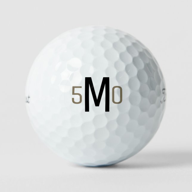 Balles De Golf 50e anniversaire Monogram II Titleist Pro V1 (Recto)