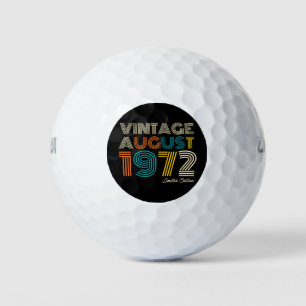 Balles De Golf 50e anniversaire Vintage août 1972 Edition limitée