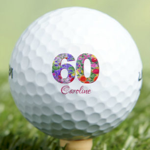 Balles De Golf 60 et Extraordinaire tante - Floral Golf Cadeau