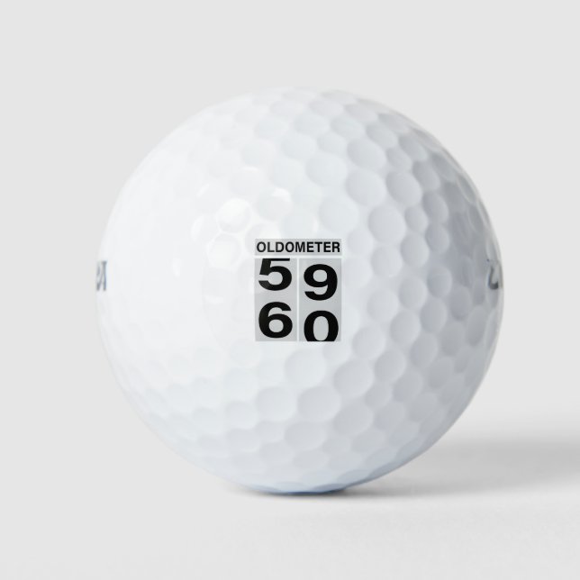 Balles De Golf 60e anniversaire OLDOMETER (Devant)