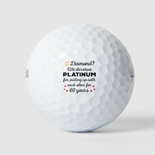 Balles De Golf 60ème anniversaire du Mariage I - Diamond Funny Co