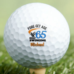Balles De Golf 65e Anniversaire Golf Balls 65 Ans Drôle Cadeau Bl