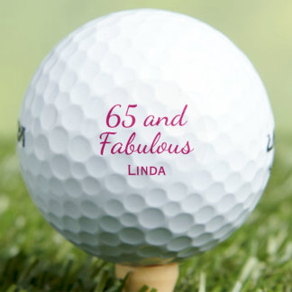Balles De Golf 65th Birthday Friend Gift - Pink 65 and Fabulous