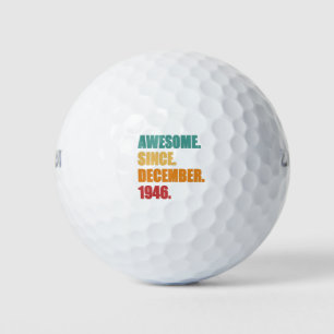 Balles De Golf 75e anniversaire Vintage 1946 décembre