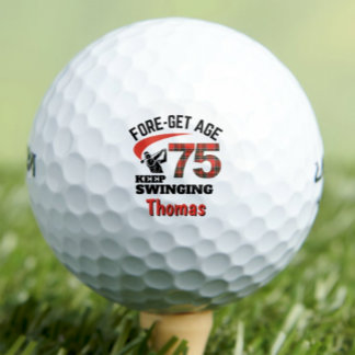 Balles De Golf 75e cadeau Plaid pour Stepdad - FORE-get Age