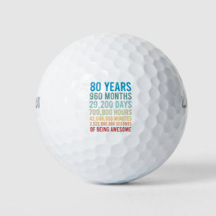 Balles De Golf 80 Ans 960 Mois 29200 Jours Être Une Naissance Mag