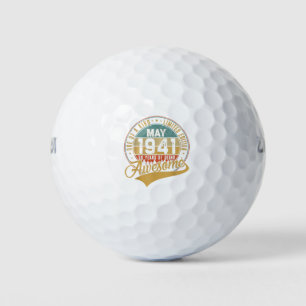 Balles De Golf 80e anniversaire Rétro-cadeaux mai 1941 80 ans 80e
