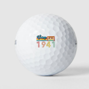 Balles De Golf 80e anniversaire Vintage Retro 1941 cassette