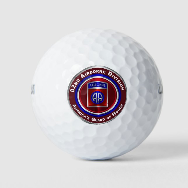 Balles De Golf 82e division aéroportée Garde d’honneur de l’Améri (Devant)