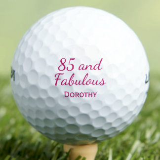 Balles De Golf 85th Birthday Friend Gift - Pink 85 and Fabulous