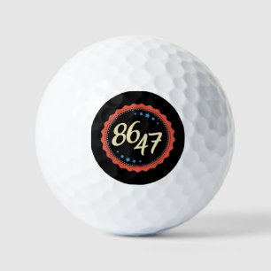 Balles De Golf 86 47 Anti Trump drôle