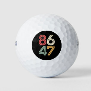 Balles De Golf 86 47 Anti Trump Vintage 80s style rétro