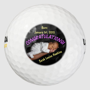 Balles De Golf À la naissance de votre bébé fille Golf Ball Keeps