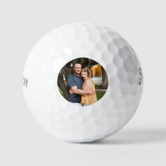 Balles de golf à photo simple minimale